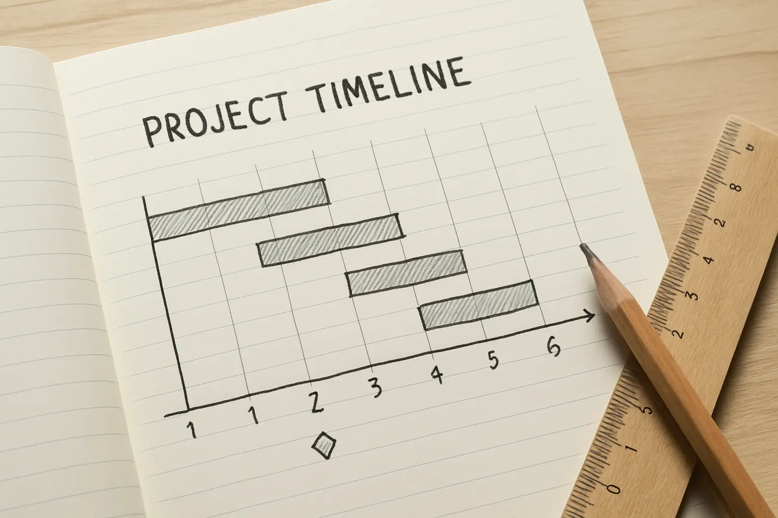 A research timeline and work plan drafted for a doctoral project