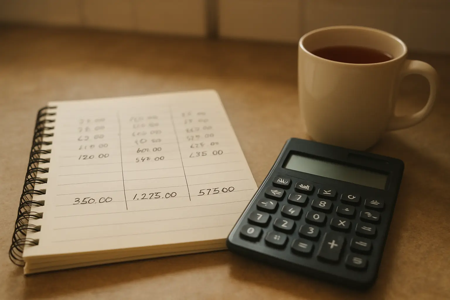 Monthly budgeting worked out against a doctoral stipend