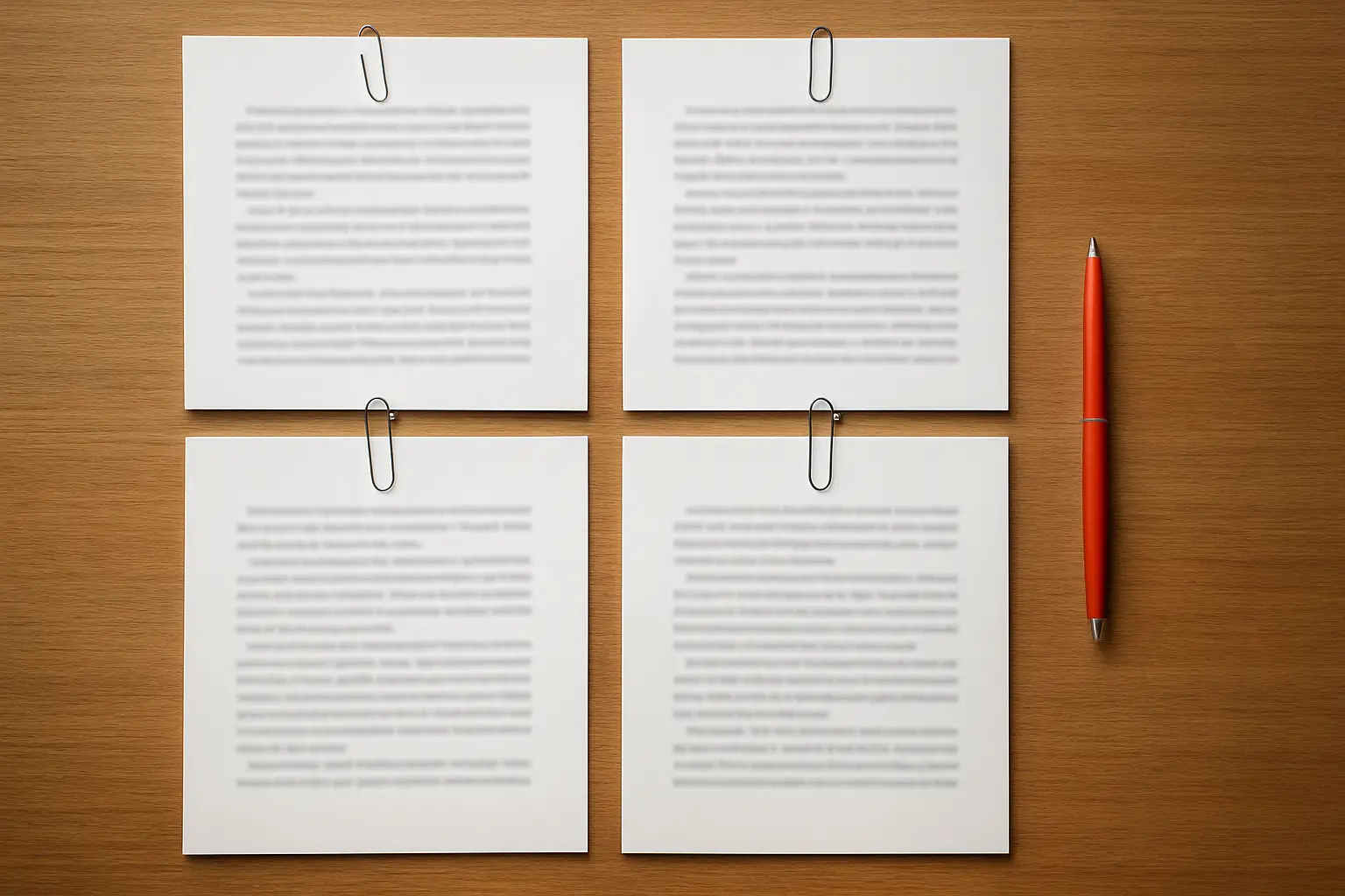 A journal manuscript laid out in sections during a rewrite from a thesis chapter