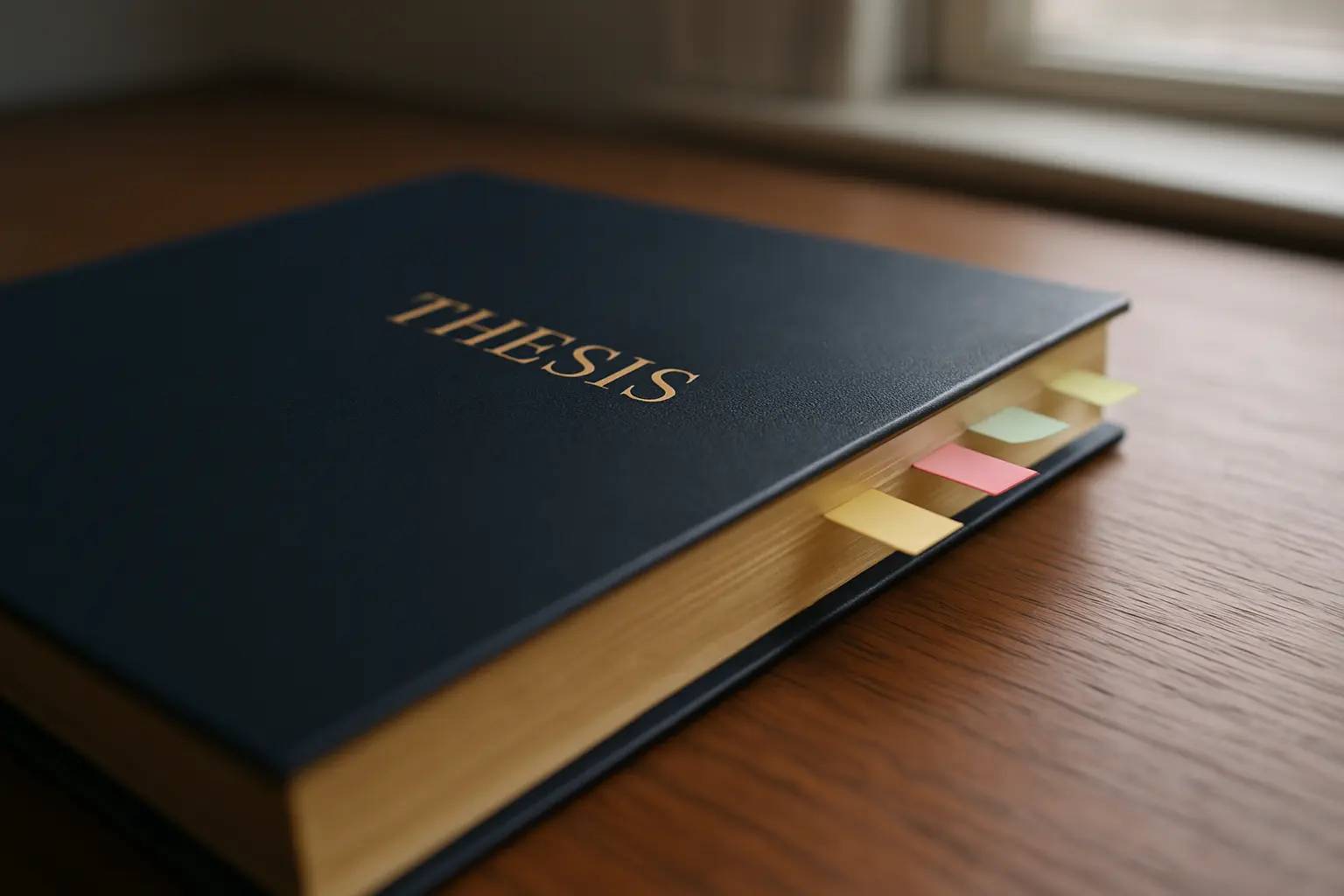 A bound doctoral thesis awaiting examination