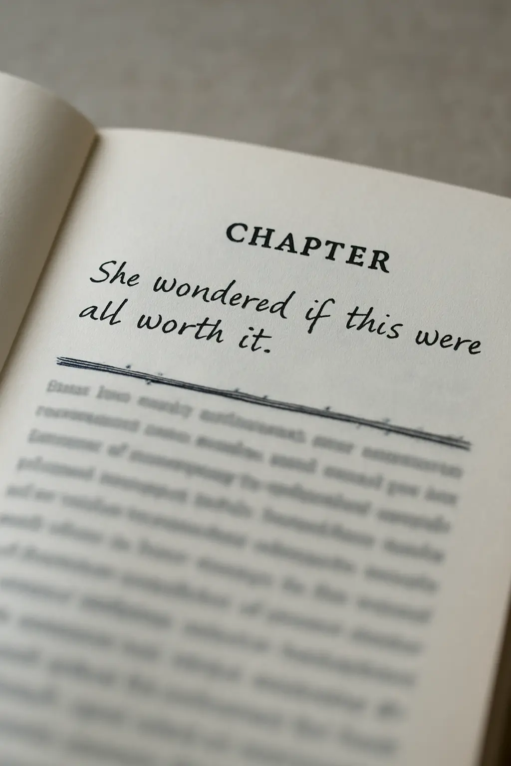 A chapter opening paragraph rewritten to state what the chapter argues rather than what it contains