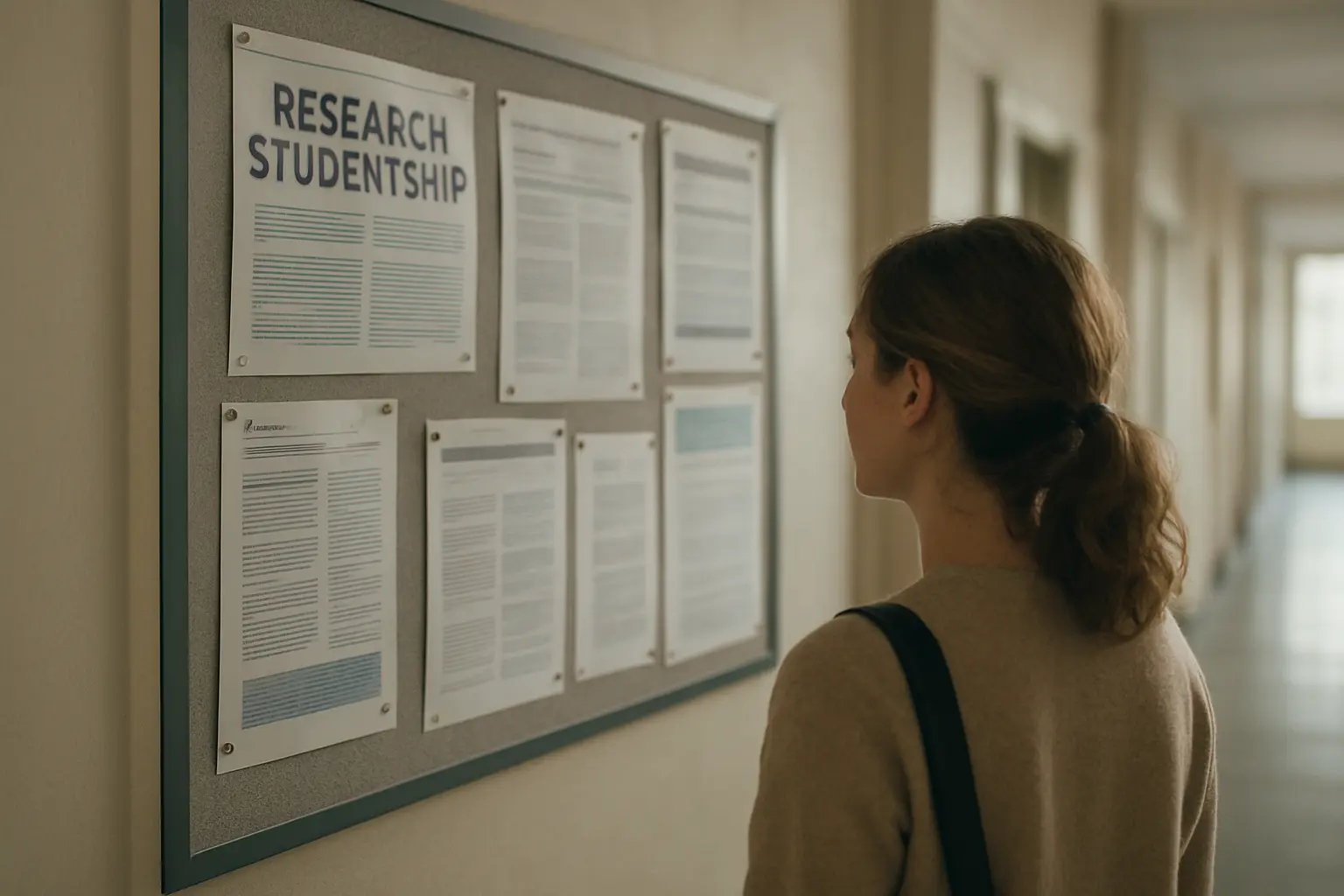 A candidate reading advertised doctoral studentships rather than proposing their own project