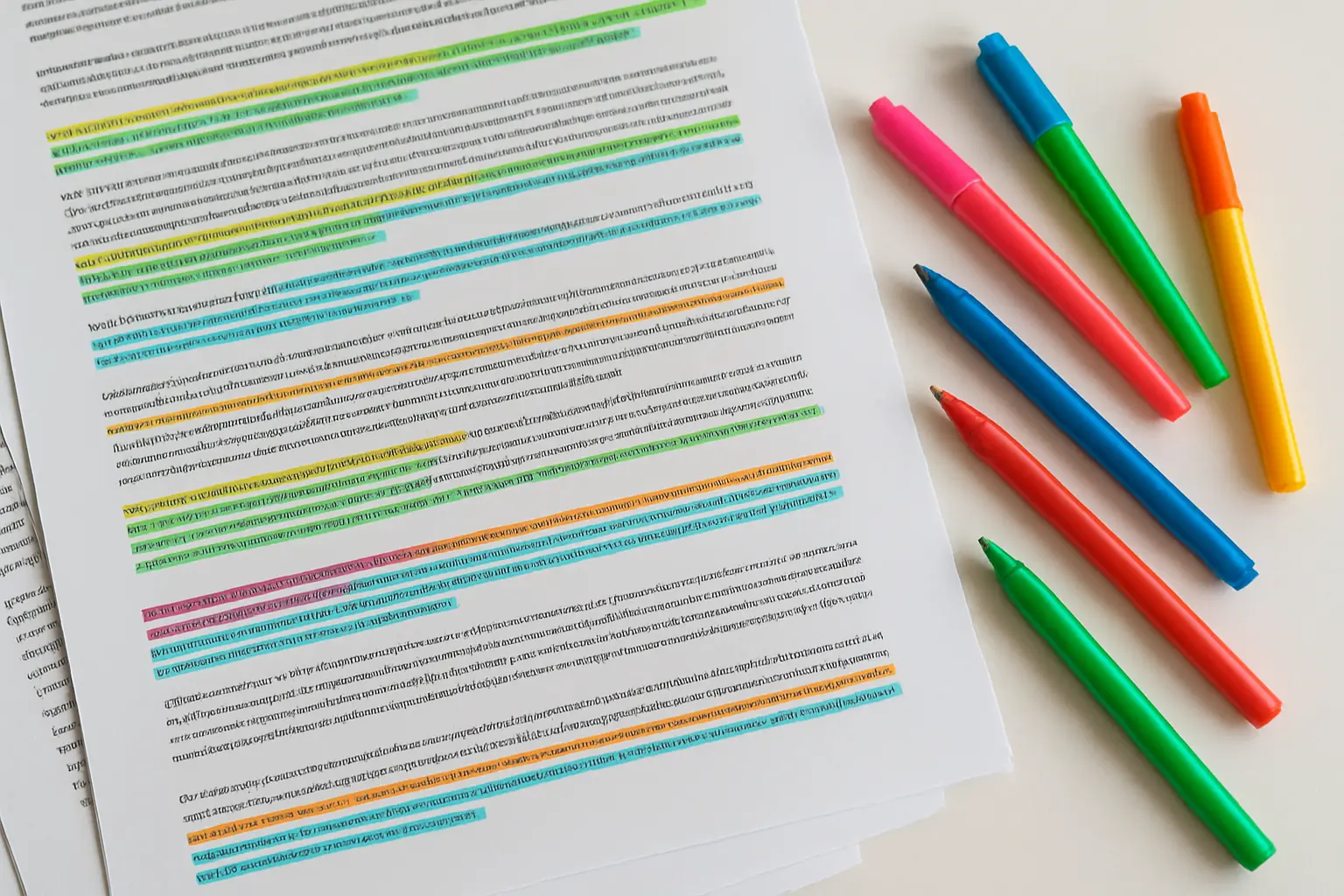 Colour-coded thematic codes applied across qualitative data