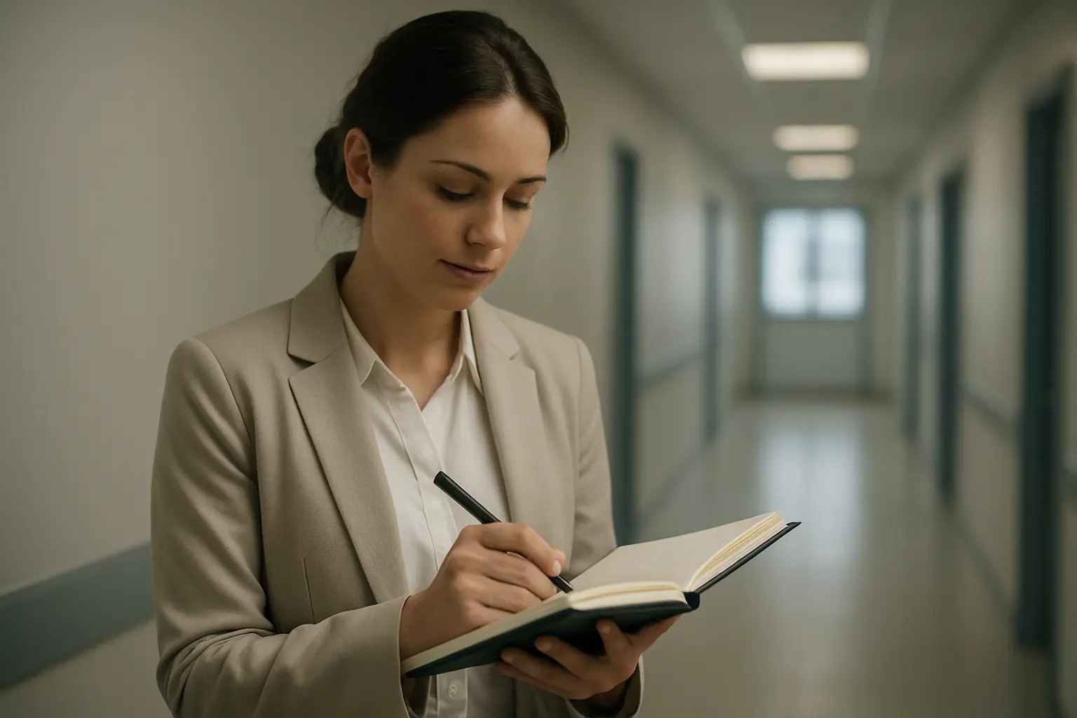 A practitioner researching inside their own workplace on a professional doctorate
