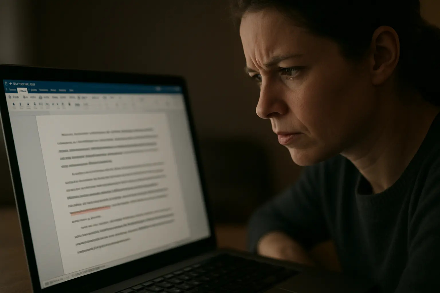 A cautious claim flattened into an overstated one after an automated editing suggestion was accepted