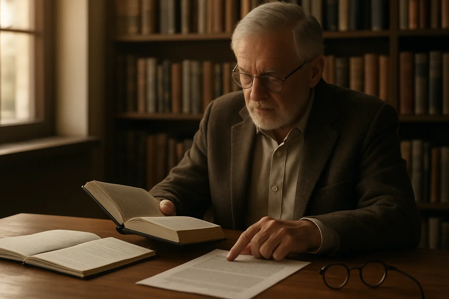 An external examiner reading a literature review and questioning how a source has been characterised