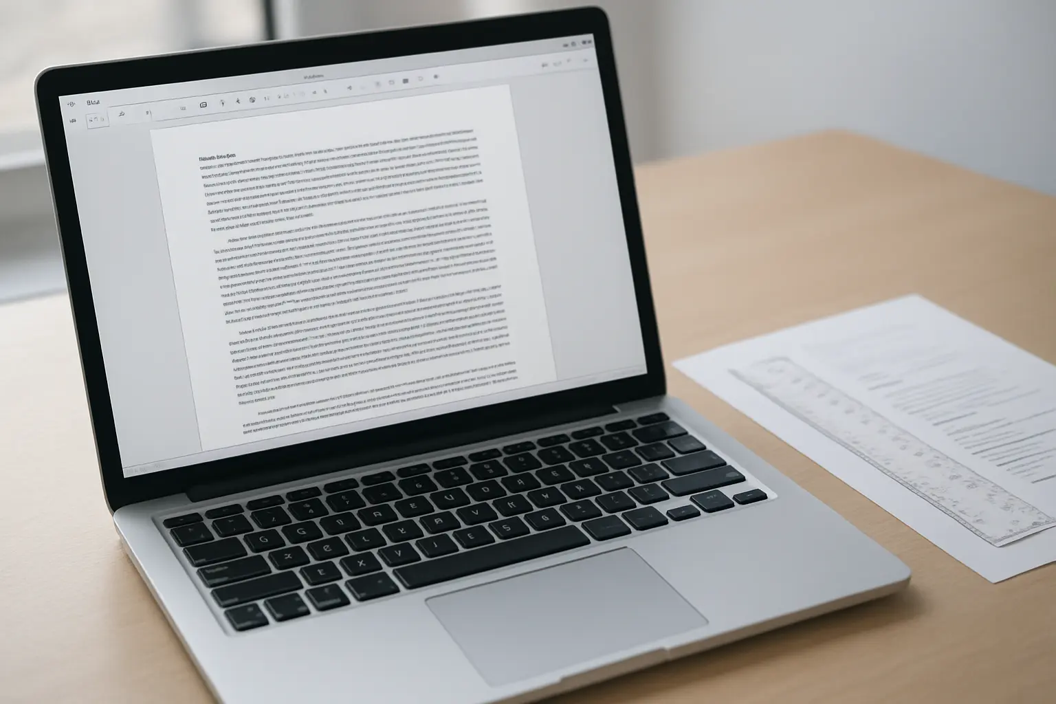 A thesis document being formatted to institutional presentation requirements