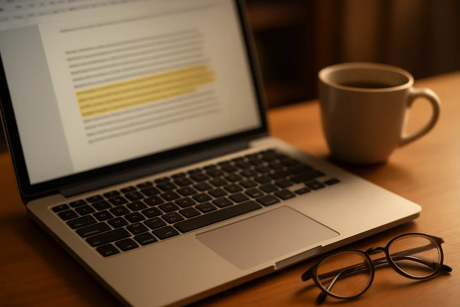 Drafting a Generative AI Disclosure statement for a PhD thesis on a laptop