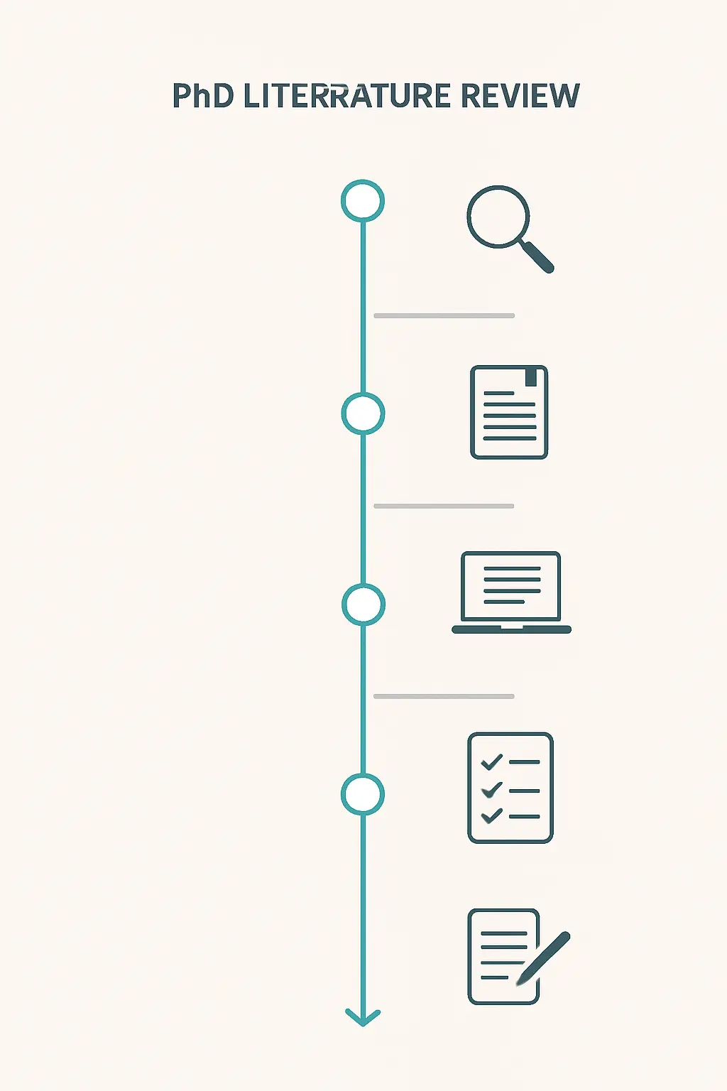 A workflow diagram showing when to use Connected Papers versus ResearchRabbit across the stages of a PhD literature review
