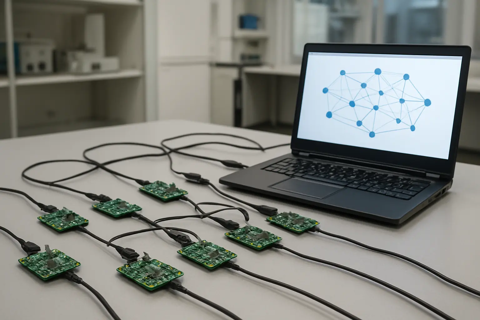 A physical testbed of resource-constrained IoT devices used to evaluate a federated learning proposal